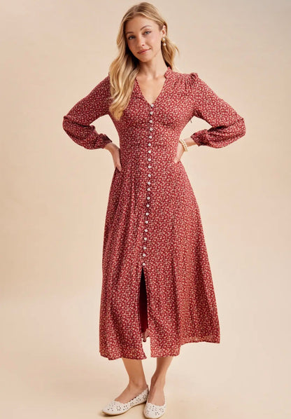 I am an Autumn Maxi Dress - Maroon