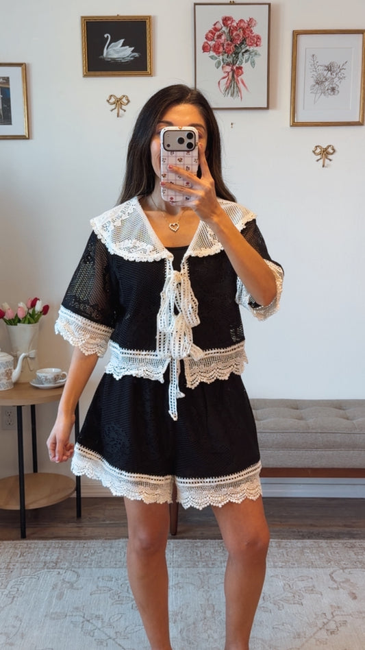 Juliette Black Lace Set
