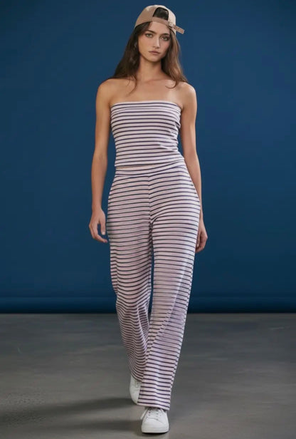 Stripe Set (Navy/Pink)