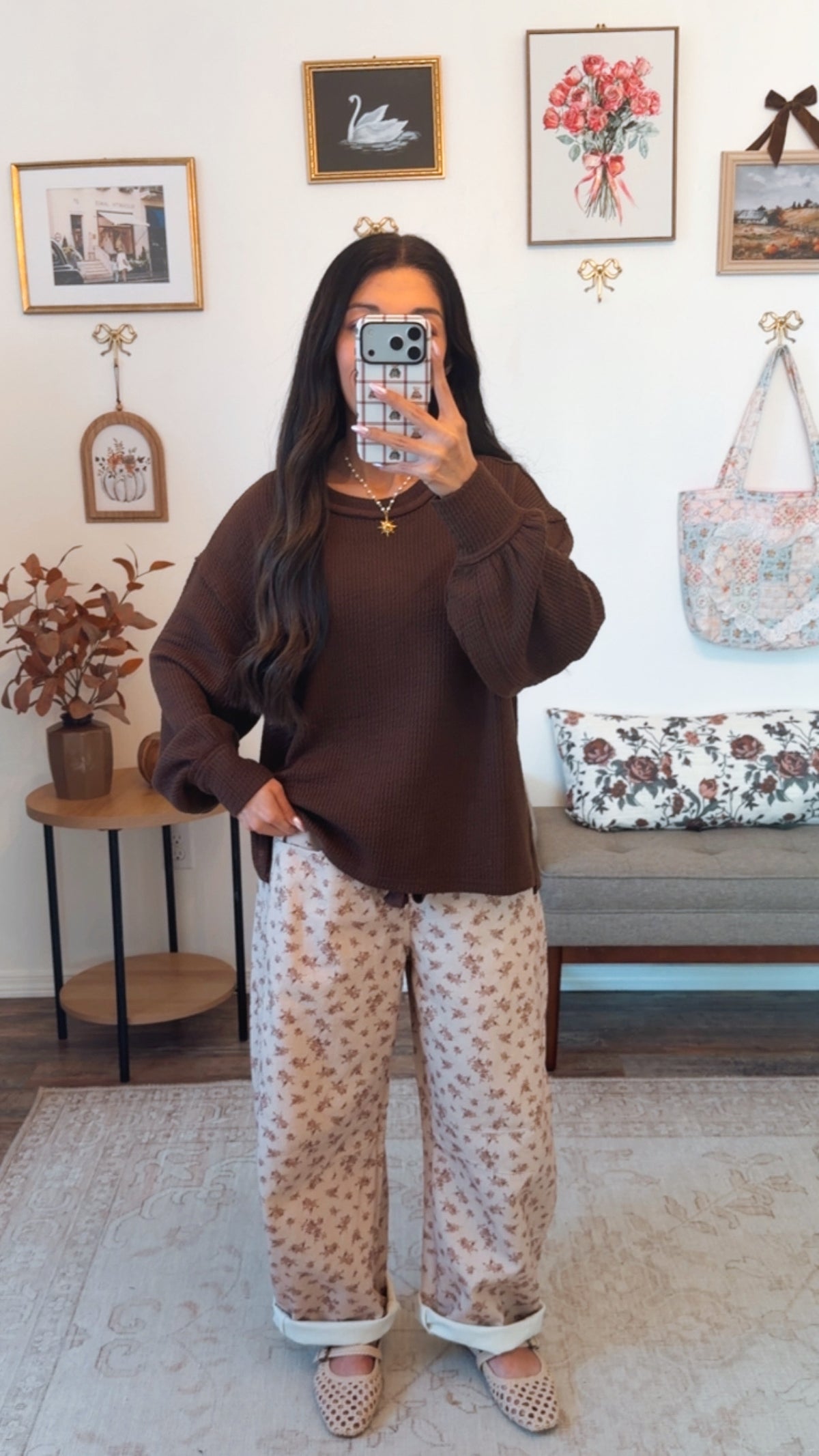 Mocha Petal Lane Barrel Pant - Can’t restock