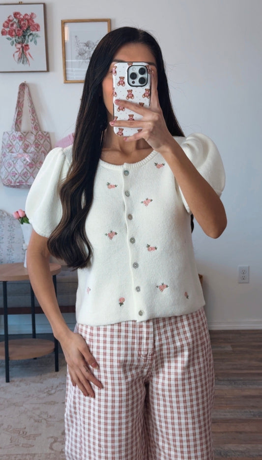 Elizabeth James Rose Top