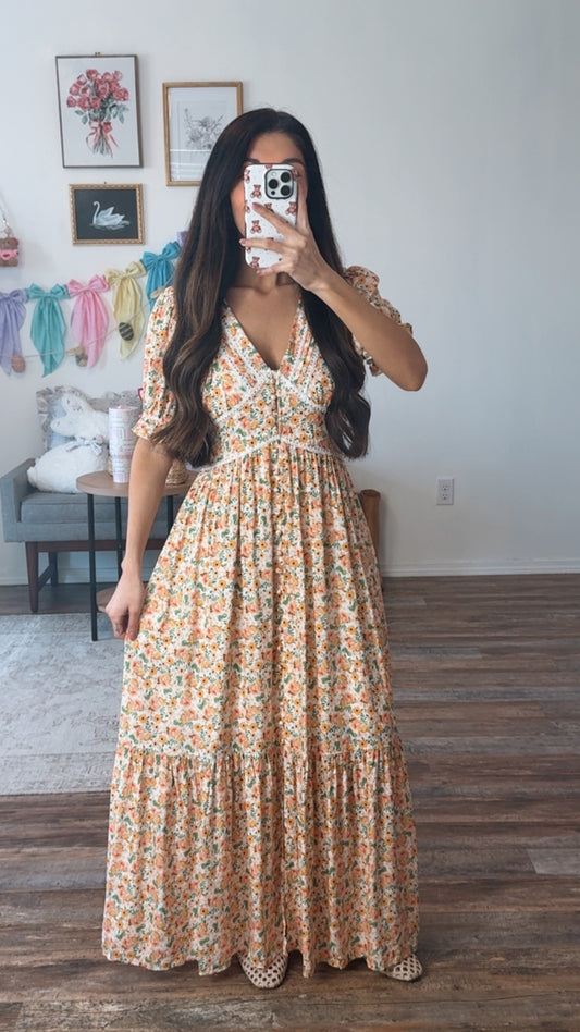 Sunny Orchard Maxi Dress
