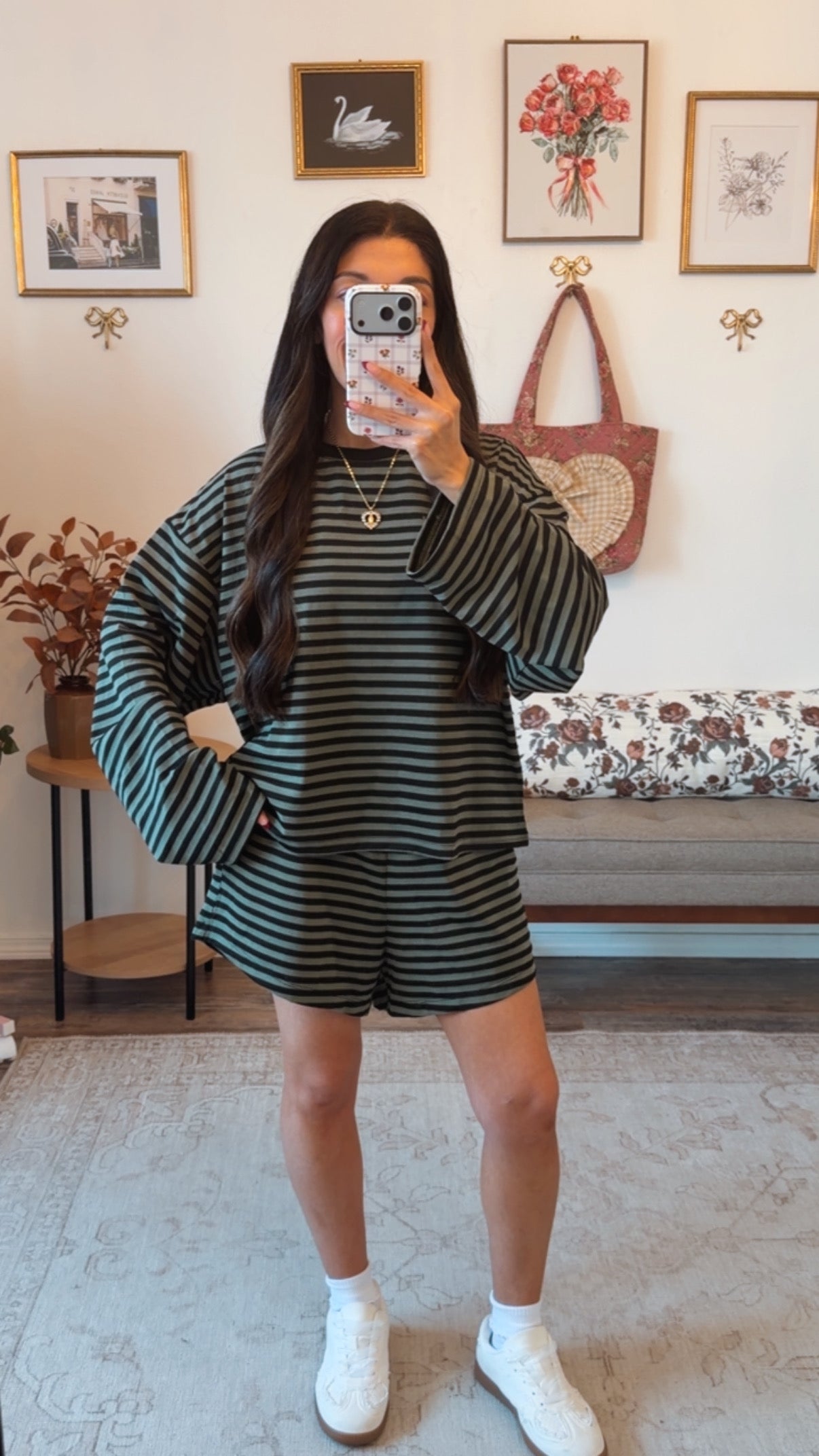 Willow Woods Stripe Set - Olive/Black