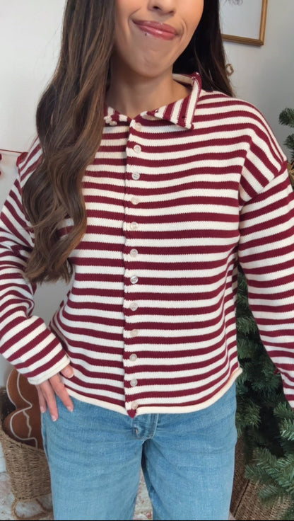 Candy Cane Lane cardigan