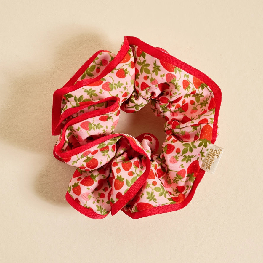 Strawberry Fields Scrunchie - large size