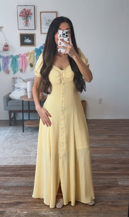 Lemon Drop Maxi Dress