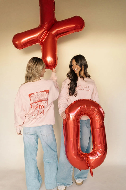 Everlasting Love Crew- Pink