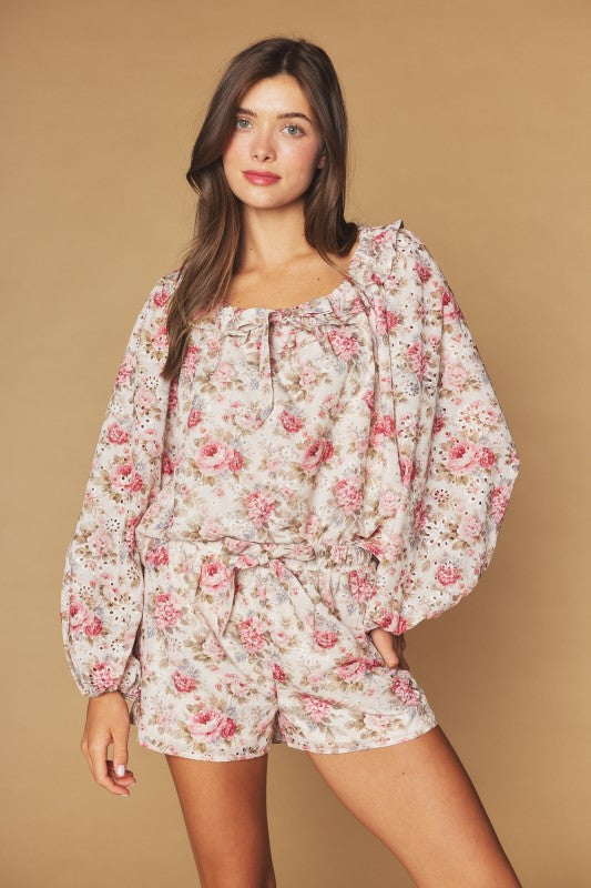 Autumn Rosette Short Set