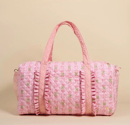 Blooms & Bows Blush Duffle Bag Preorder 1 week