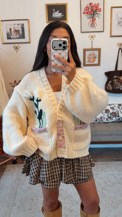 Sookie's Floral Knit Cardigan