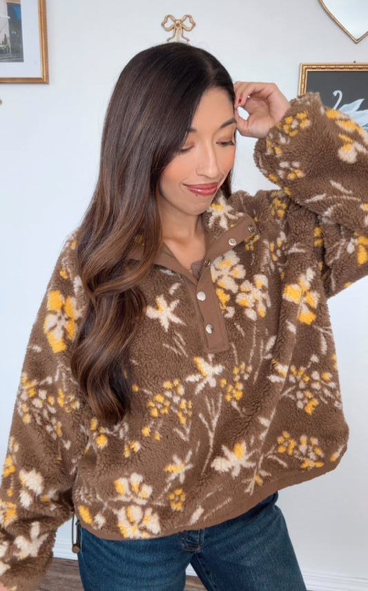 Fields of Gold Sherpa Pullover