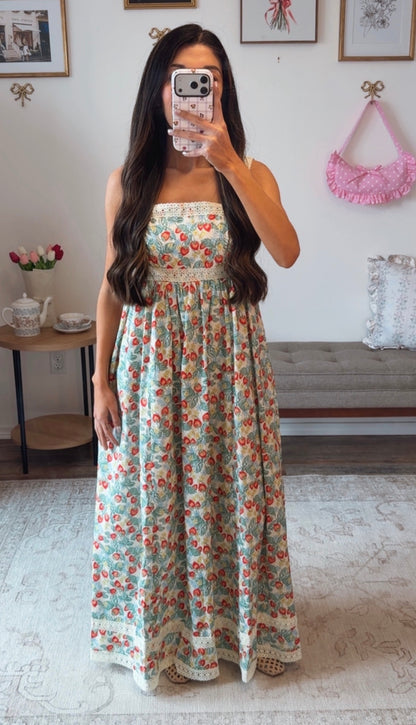 Strawberry Patch Maxi Dress