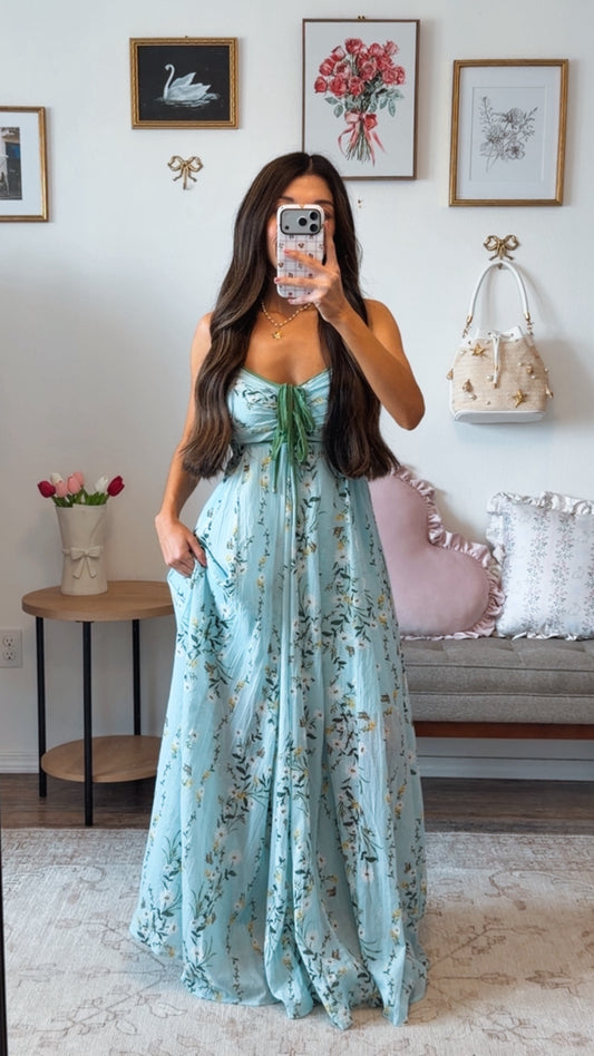 Coastal Wildflowers Maxi Dress