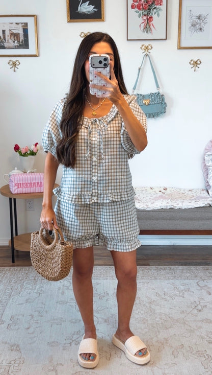 Nantucket Gingham Set