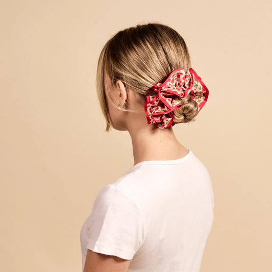 Strawberry Fields Scrunchie - large size