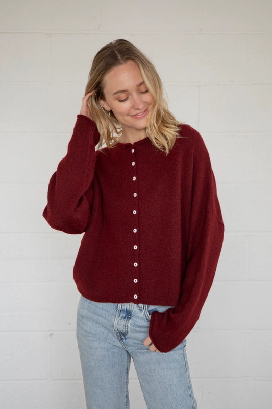 Evermore Cardigan - Wine
