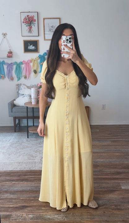 Lemon Drop Maxi Dress