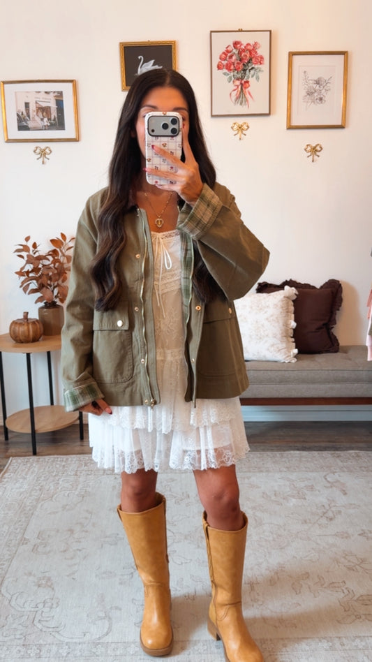 Meadow Brook Barn Jacket - Olive Green