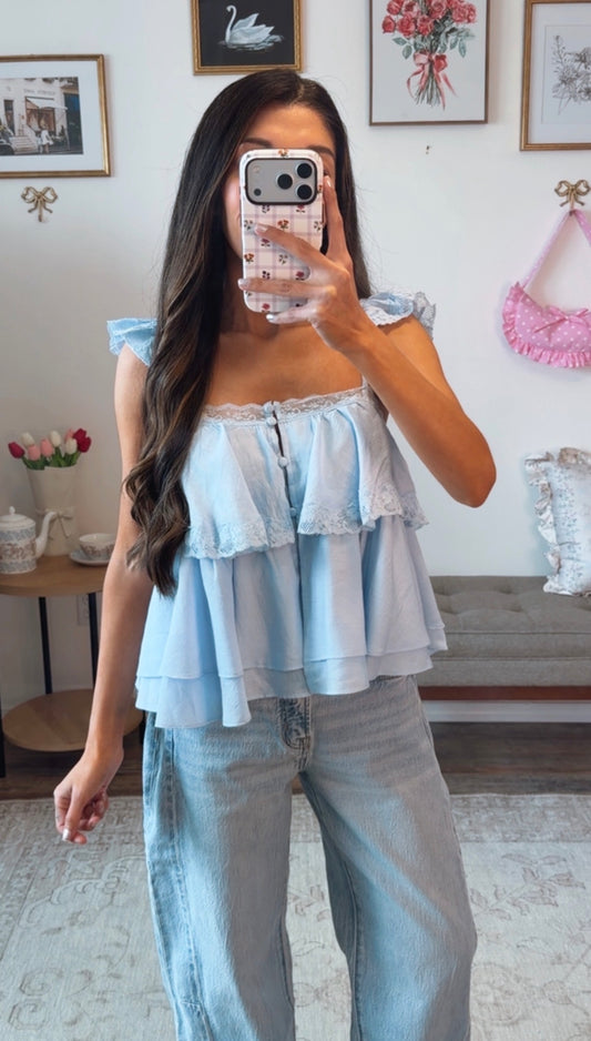 Darling Annie Top - Blue