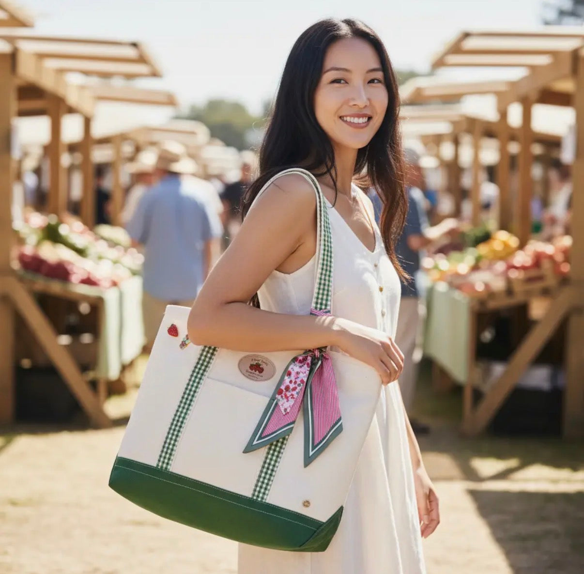 Strawberry Farm Market Tote