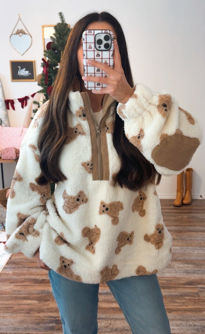 Cozy Teddy Sherpa Pullover