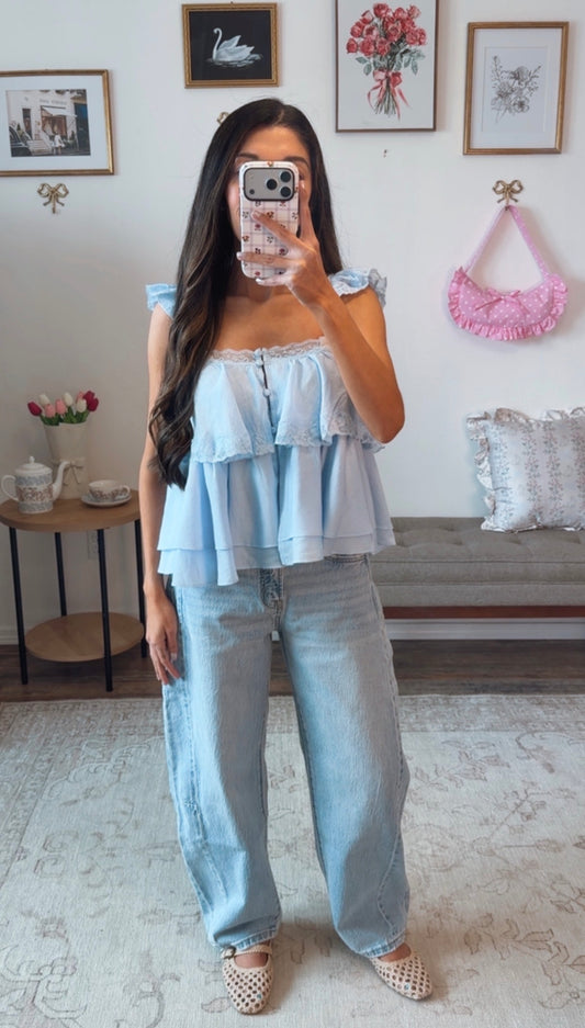 Darling Annie Top - Blue