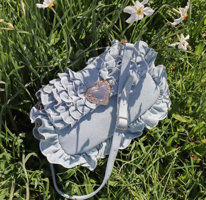 Seaside Sweetheart Shoulder Bag - Denim