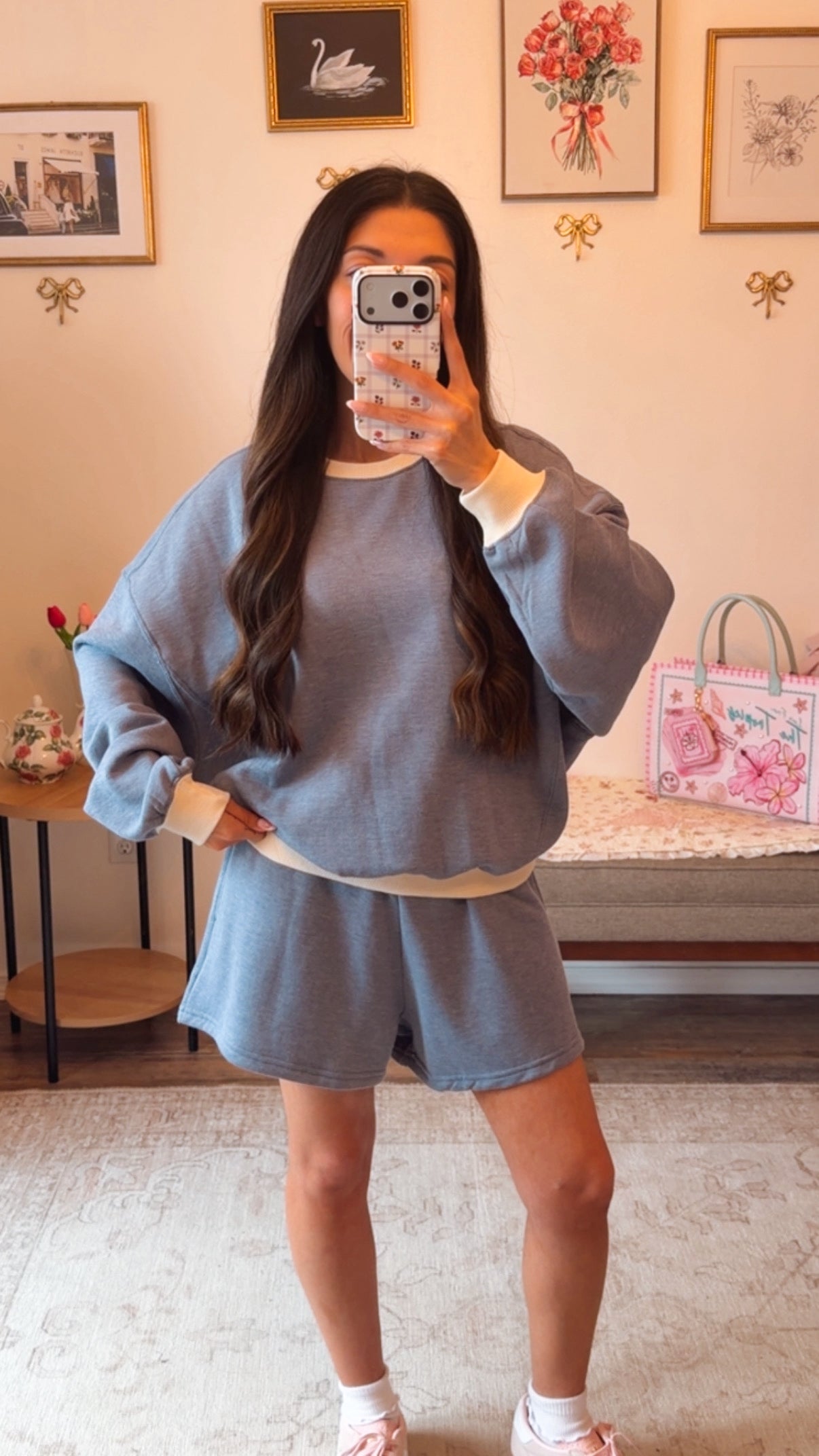 Soft Girl Lounge Set - Ocean Blue