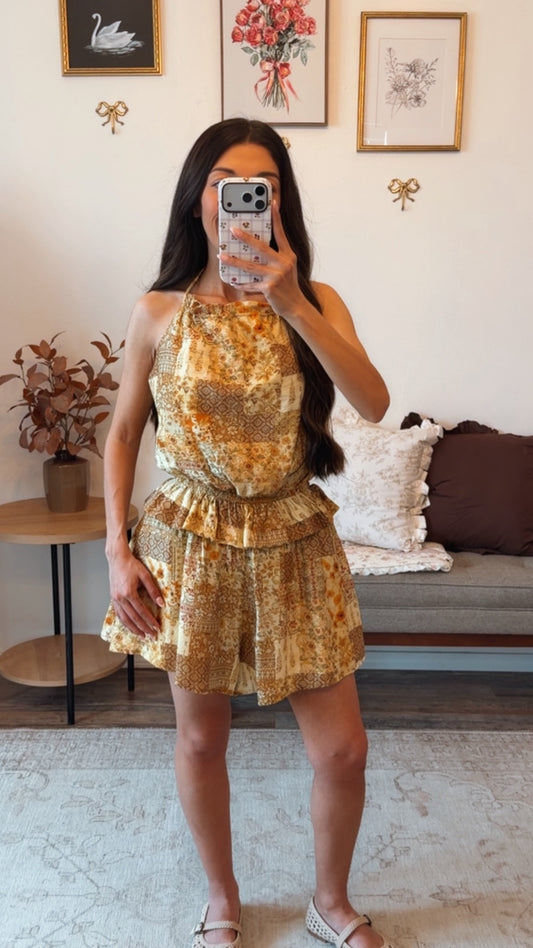 Sunflower Fields Romper