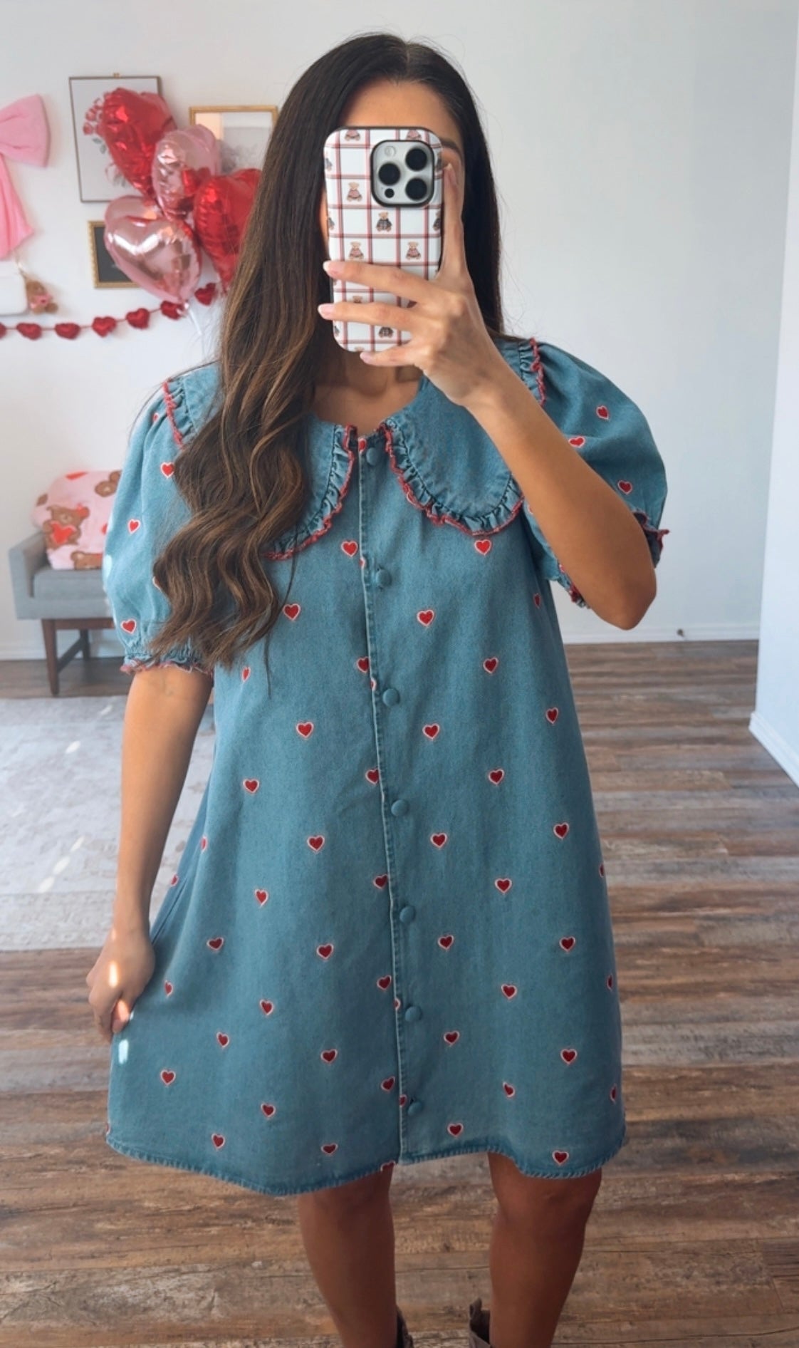 Darling Heart Denim Dress