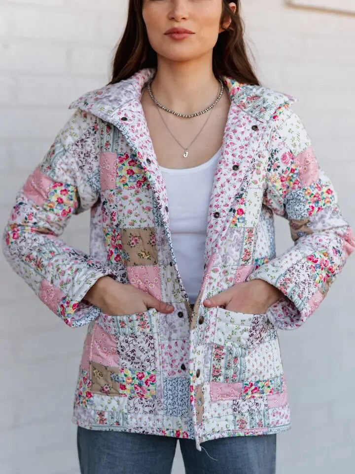 Cottage Blooms Quilted Jacket