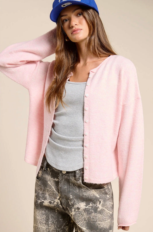 Evermore Cardigan - Blush