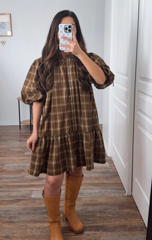 Willow Plaid Mini Dress