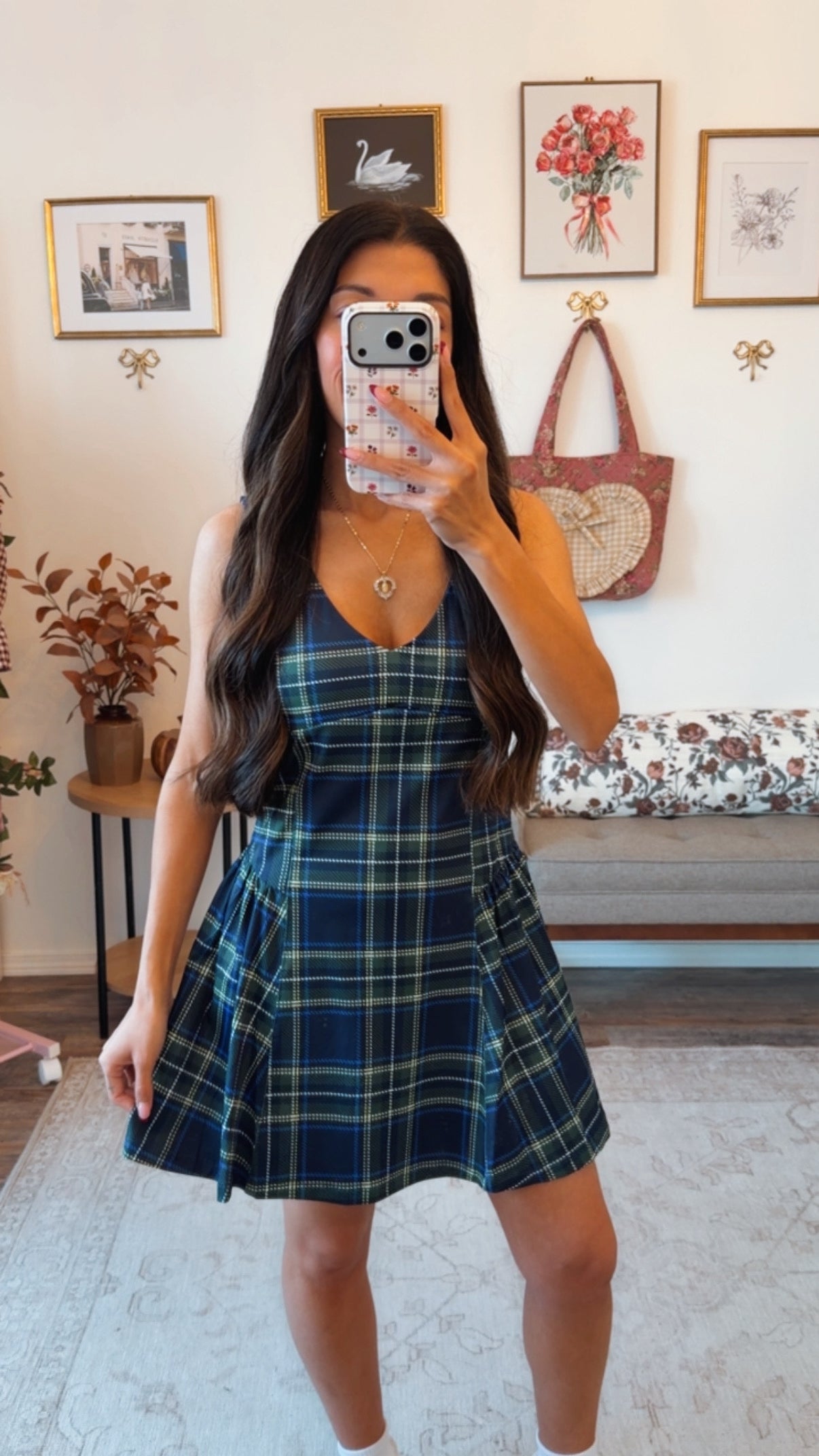 Campus Plaid Active Dress