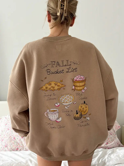 FALL BUCKET LIST CREWNECK- MOCHA