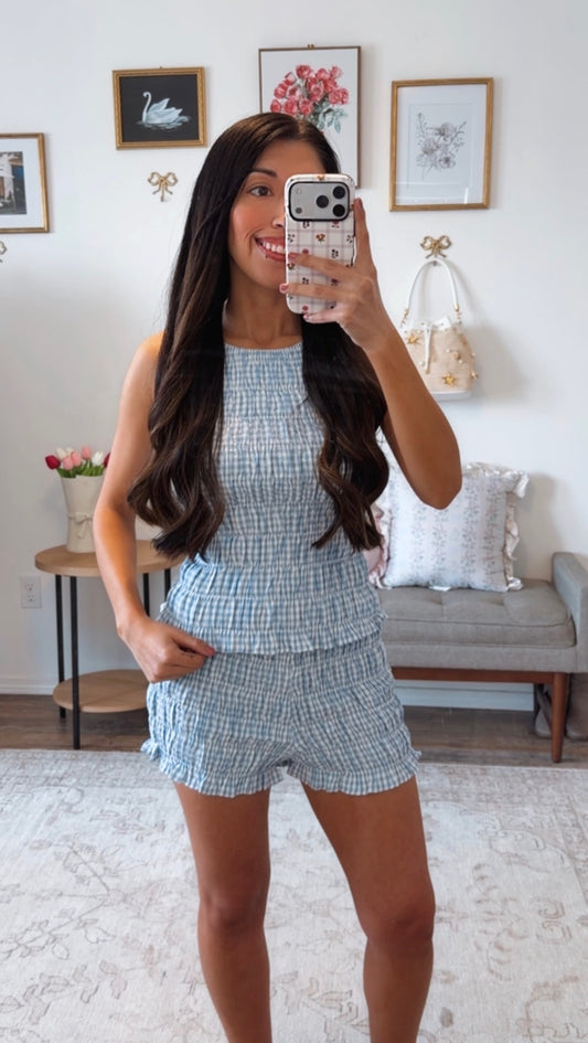 Ocean Air Gingham Set