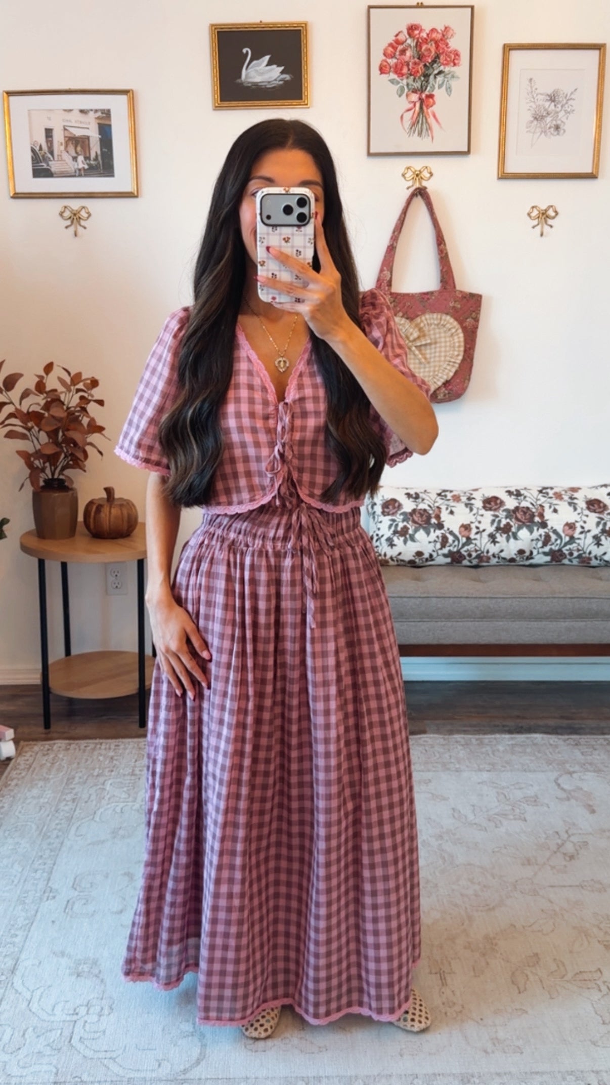 Autumn Ever After Gingham Set