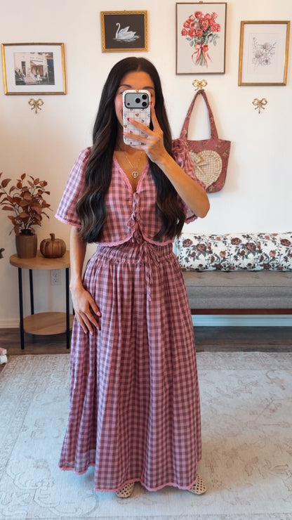 Autumn Ever After Gingham Set