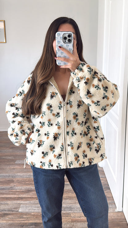 Country Blooms Sherpa Jacket