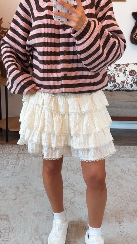 Paul Anka Ruffle Skort