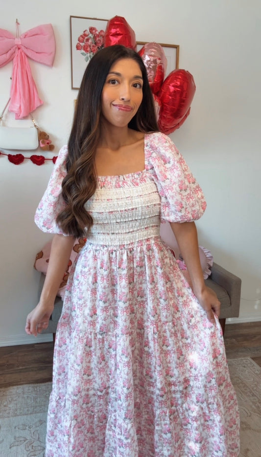 Blush Meadow Maxi Dress