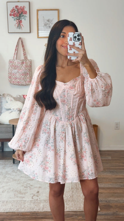 Blush Penelope Floral Mini Dress