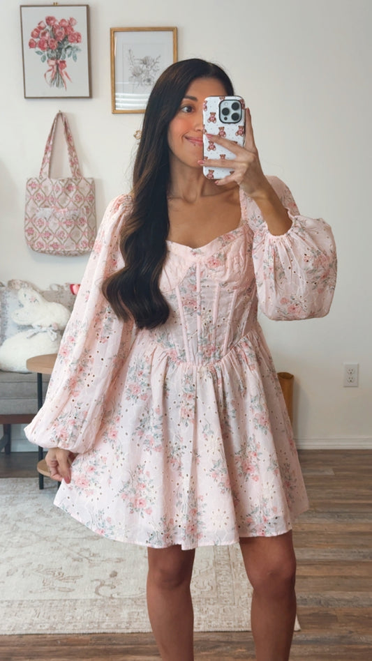 Blush Penelope Floral Mini Dress