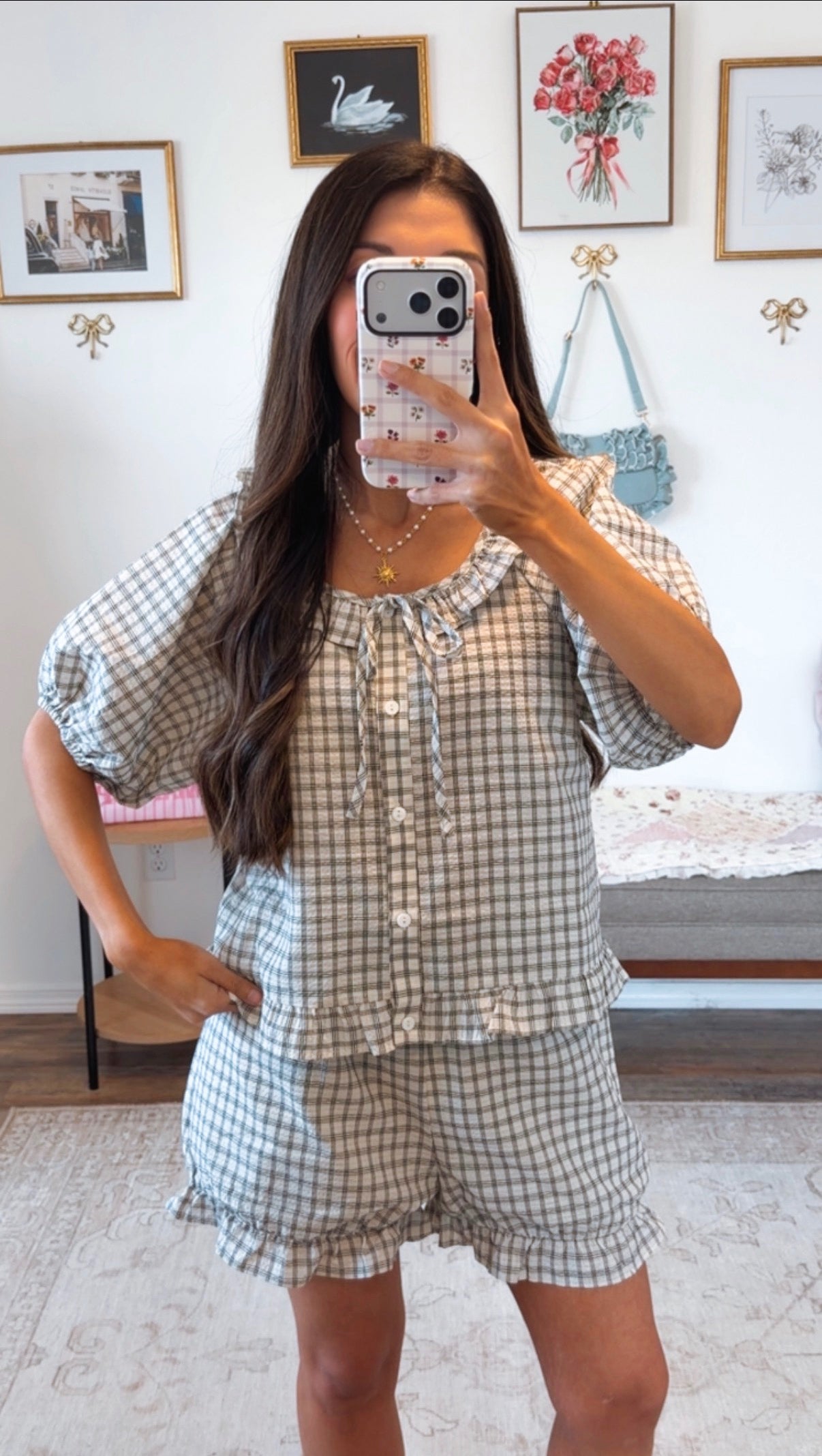 Nantucket Gingham Set