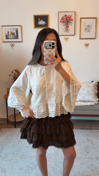Brown Sugar Ruffle Skort