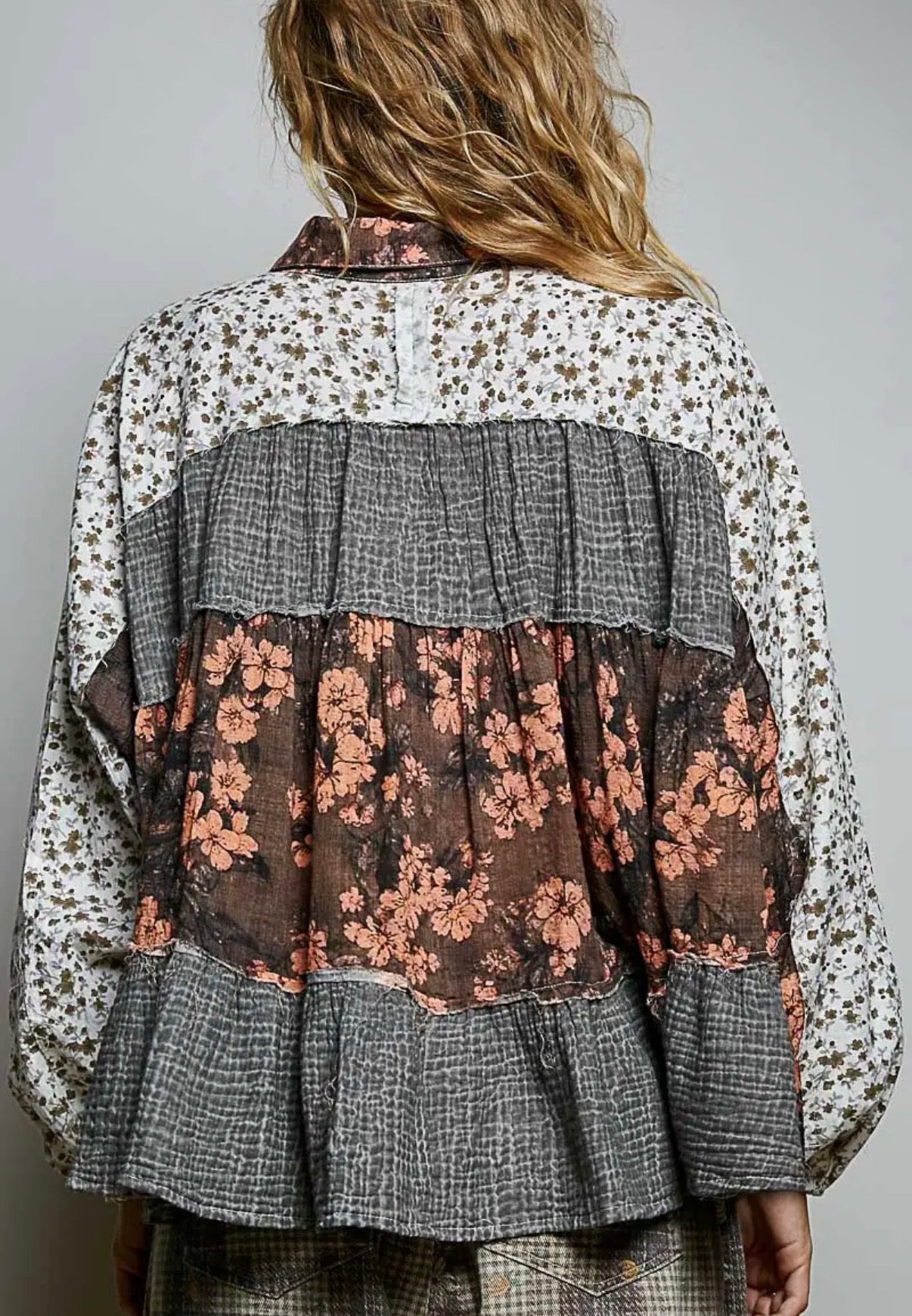Stars Hollow Harvest Blouse - Charcoal