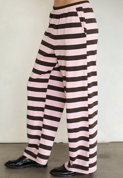 Strawberry Mocha Stripe PANT ONLY