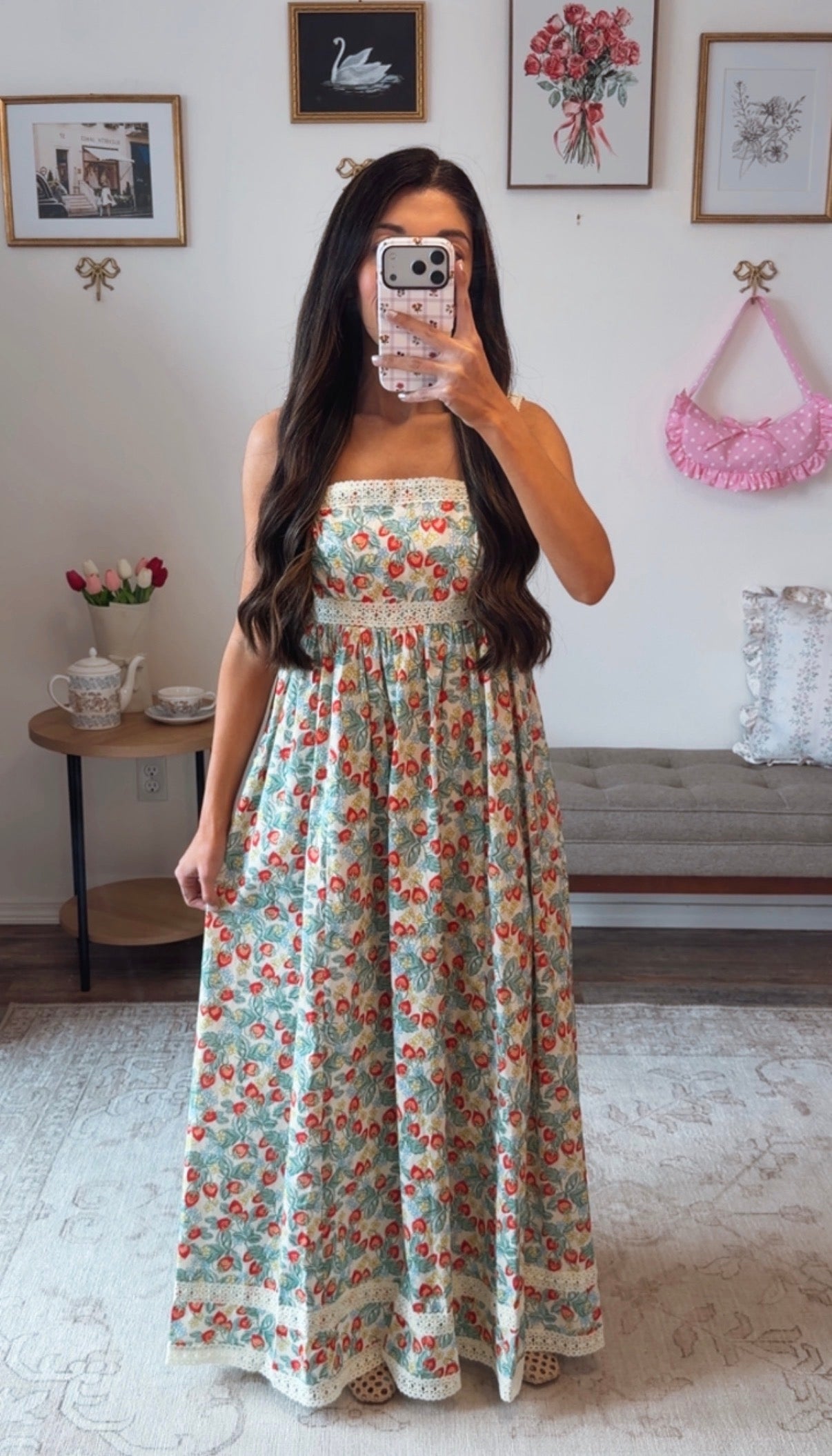 Strawberry Patch Maxi Dress