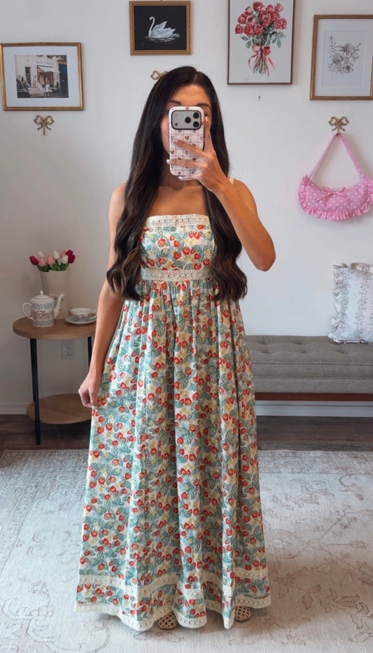 Strawberry Patch Maxi Dress