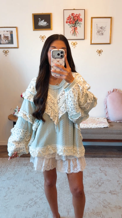Meadow Keepsake Top - Sage